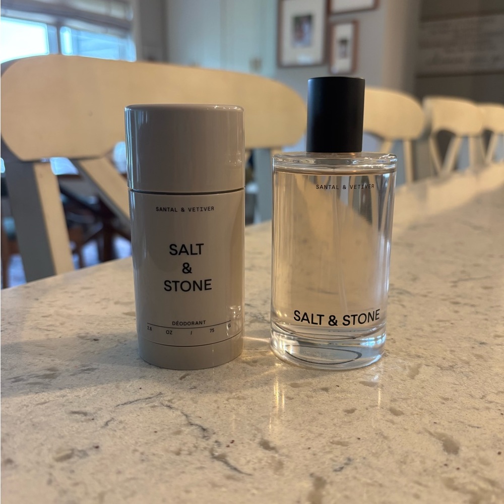 Santal & Vetiver Deodorant and Fragrance Set - Cream